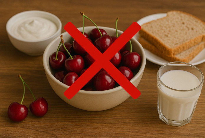 Никогда не ешьте черешню с этими продуктами