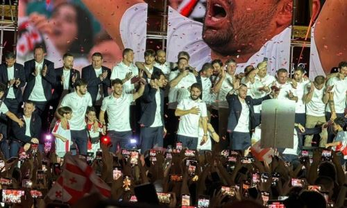 Президент Грузии наградила игроков футбольной сборной орденом Чести