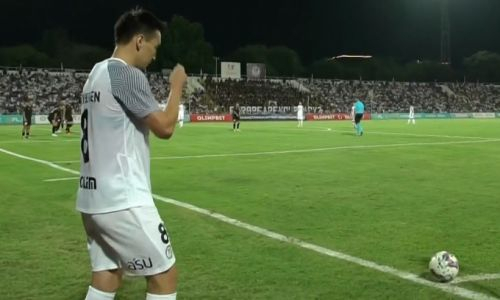 Закончился первый тайм матча «Ордабасы» — «Петрокуб» в Лиге Чемпионов