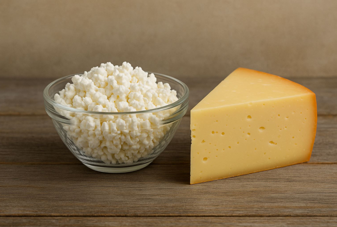 Сыр или творог — что полезнее есть после 50 лет 