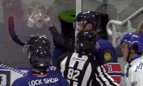 Шотландского фаната наказали за расистский жест в адрес казахстанского хоккеиста