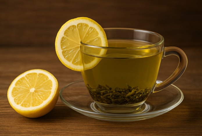 Вот что будет с организмом, если выпить зеленый чай с лимоном