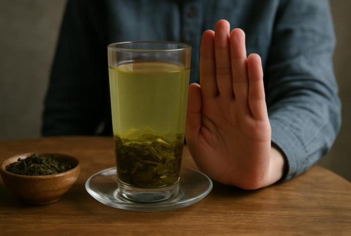 В какое время нельзя пить зелёный чай