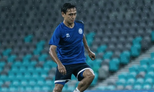 Сборная Казахстана провела тренировку перед матчем со Словенией