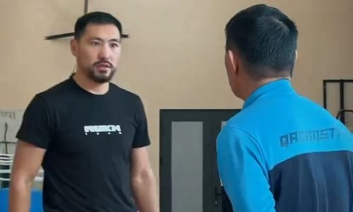 Жанибек Алимханулы провел тренировку с экс-наставником сборной Казахстана по боксу. Видео