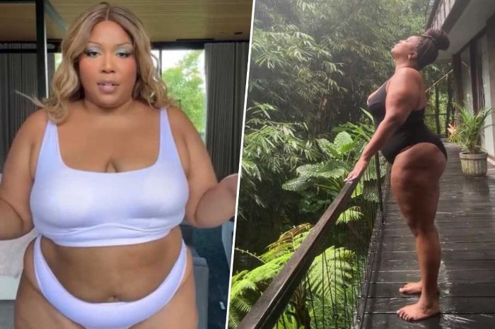 Рэперша показала фигуру в купальнике после похудения на 45 килограммов