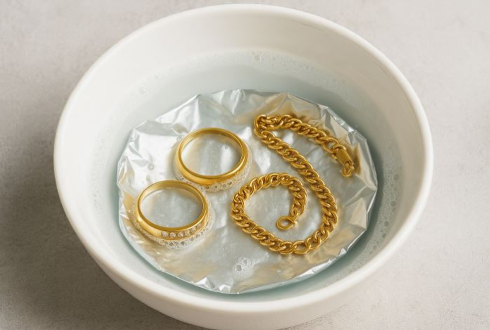 Окуните золотые украшения в это суперсредство — станут идеально чистыми и начнут блестеть