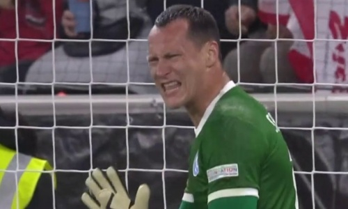 Закончился первый тайм матча Австрия — Казахстан в Лиге наций