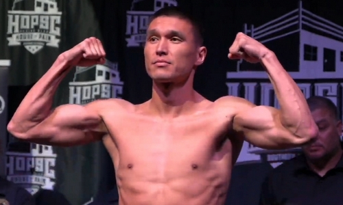 Спарринг-партнер «Канело» из Казахстана прошел взвешивание перед боем в США