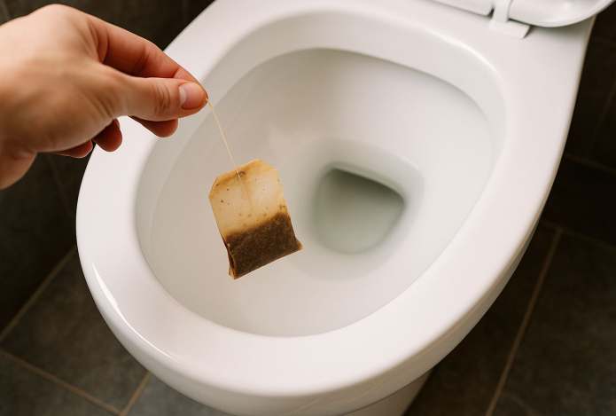 Отправьте чайные пакетики в унитаз. Результат приятно удивит