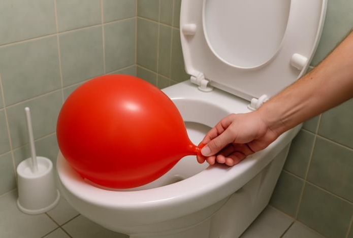 Зачем нужен воздушный шарик при чистке унитаза. Такого вы точно не знали