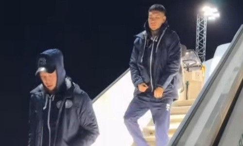 Сборная Казахстана прибыла в Норвегию на матч Лиги наций. Видео