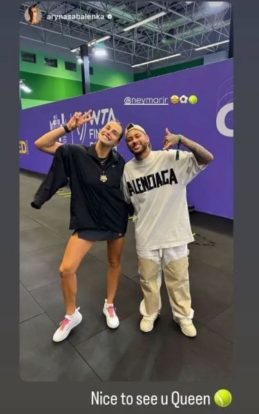 Неймар назвал Арину Соболенко одним словом