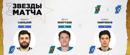 Два игрока «Барыса» признаны звёздами матча КХЛ против «Сочи»