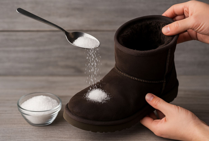 В ноябре насыпьте в обувь соль. Результат будет через 30 минут — и он приятно удивит вас