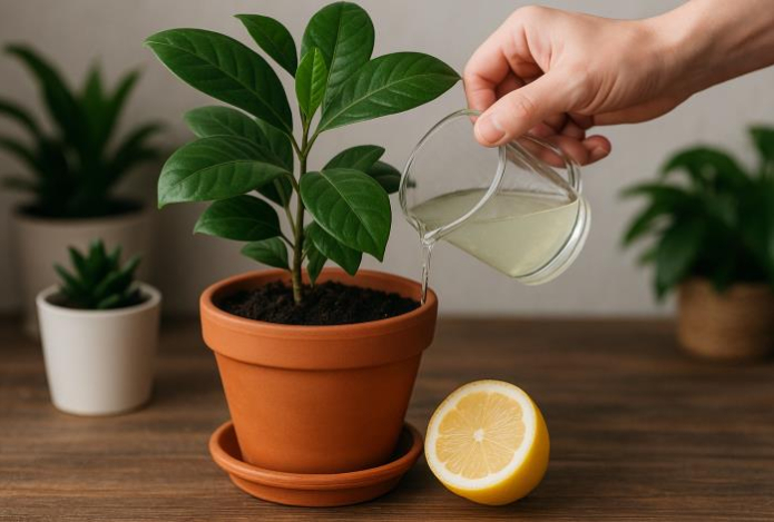Какие комнатные цветы можно поливать лимонной кислотой