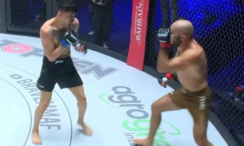 Видео дебютного боя экс-чемпиона из Казахстана в престижной лиге