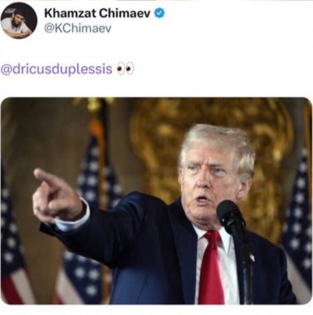 Дональд Трамп «выбрал» следующего соперника Хамзата Чимаева