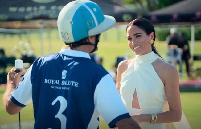 Меган Маркл показала рельефные мышцы рук на соревнованиях по поло. Фото