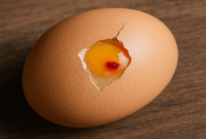 Можно ли есть куриные яйца с кровинкой