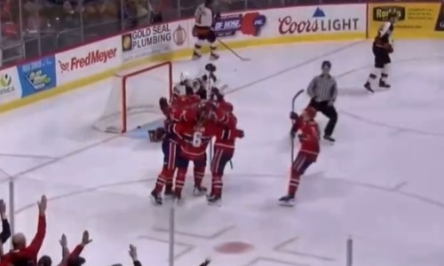 18-летний казахстанец забил гол и «приблизился» к драфту НХЛ. Видео