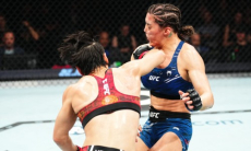 Разгромом и первым поражением в карьере обернулся бой за титул чемпиона UFC. Видео