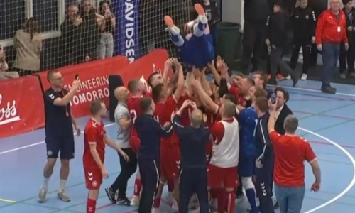 Эмоции игроков сборной Дании после сенсационной победы над Казахстаном попали на видео