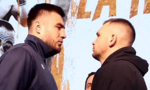 Баходир Джалолов устроил дуэль взглядов перед возвращением на профи-ринг. Видео