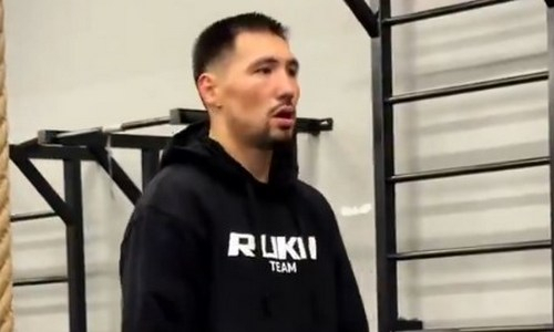 Жанибек Алимханулы поделился мощным видео с подготовки к бою в Астане за два титула