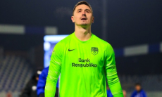 Вратарь сборной Казахстана сыграл в матче европейского чемпионата