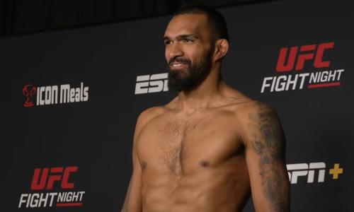 Дебютный соперник непобежденного казахстанца прошел взвешивание перед боем в UFC