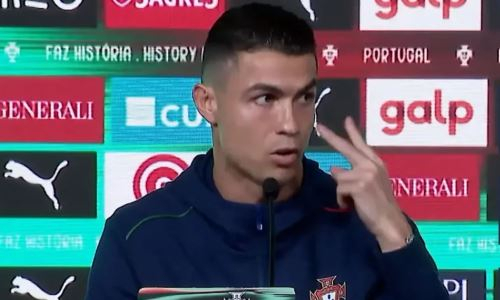 «Смотрите мне в глаза». Роналду устроил скандал на пресс-конференции