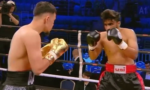 Зарубой непобежденного казахстанца начался вечер бокса Жанибека Алимханулы в Астане