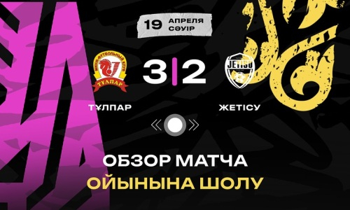 Видеообзор матча чемпионата Казахстана «Тулпар» — «Жетысу» 3:2