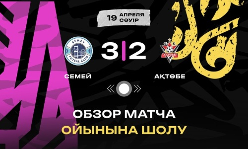 Видеообзор матча чемпионата Казахстана «Семей» — «Актобе» 3:2