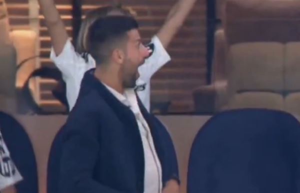 Камеры засняли забавную реакцию Джоковича на гол «Реала» на 93-й минуте