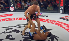 Нокаутом в первом раунде закончился бой кандидата в UFC из Казахстана