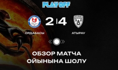 Видеообзор матча чемпионата Казахстана «Ордабасы» — «Атырау» 2:4