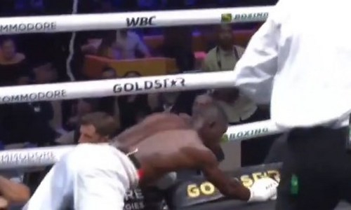 Чемпион мира оформил яркий нокаут левым хуком. Видео