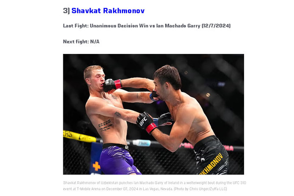 Шавкат Рахмонов сменил гражданство? UFC представил официальную информацию