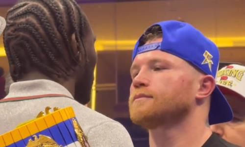 «Канело» и Кроуфорд провели первую битву взглядов и сделали заявления