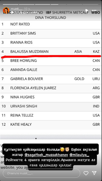 WBA вынесла официальное решение по самой красивой боксерше Казахстана