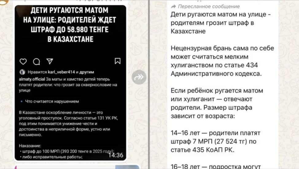 Ответственность за детские маты — кого и как будут наказывать в РК