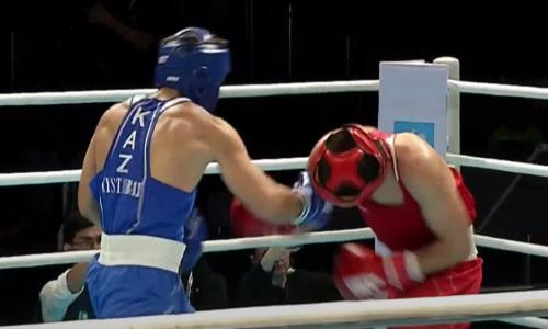 Уверенной победой завершился бой Казахстан — Кыргызстан за медаль чемпионата Азии по боксу