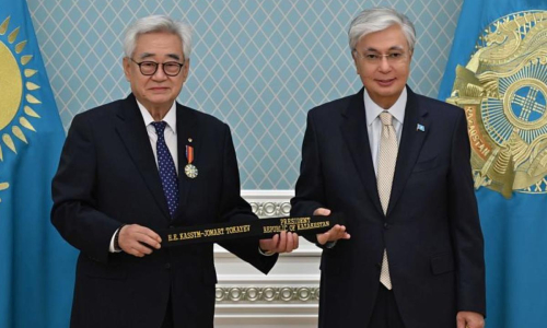 Касым-Жомарт Токаев получил черный пояс