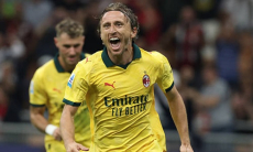 40-летний Лука Модрич забил первый гол за «Милан». Видео