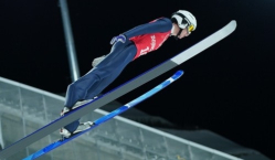 Казахстан завоевал «бронзу» на этапе Кубка FIS по прыжкам на лыжах с трамплина