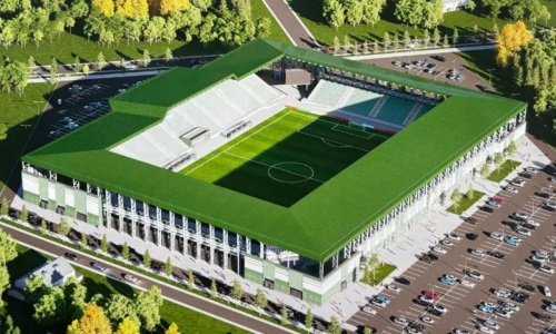 Новый футбольный стадион в Семее