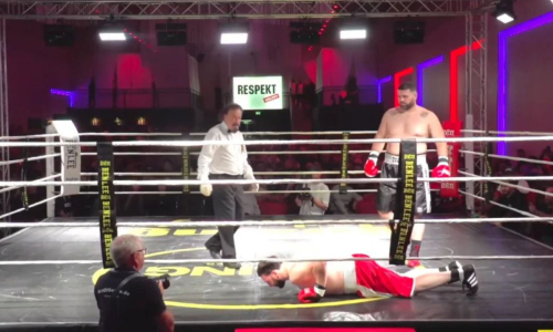 Боксер неожиданно рухнул через несколько секунд после начала боя