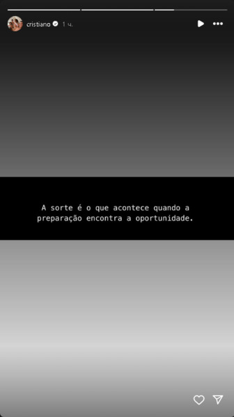 Криштиану Роналду оставил яркое послание